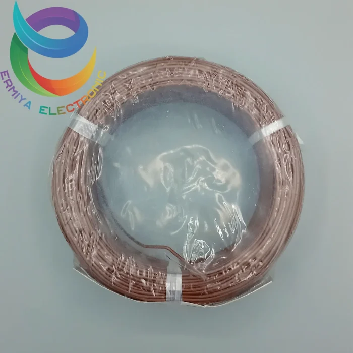 سیم افشان 1*0/25 قهوه ای حلقه 100متری تمام مس حس کابل - تصویر 2