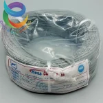 سیم افشان 1*0/25 طوسی حلقه 100متری تمام مس حس کابل