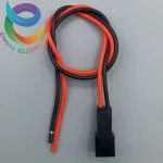 کانکتور نر بین راهی 2 پین سیمدار SM 20cm - قرمز چپ - تصویر 2