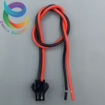 کانکتور ماده بین راهی 2 پین سیمدار SM 20cm - قرمز چپ