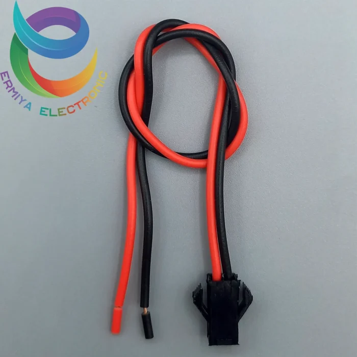 کانکتور ماده بین راهی 2 پین سیمدار SM 20cm - قرمز چپ - تصویر 2
