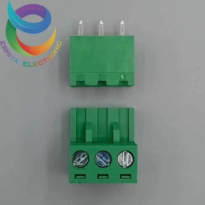 ترمینال فونیکس 3 پین ماده و نر صاف 5.08 mm - تصویر 3