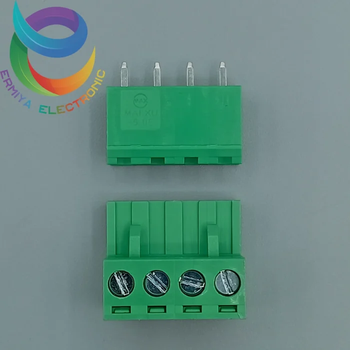 ترمینال فونیکس 4 پین ماده و نر صاف 5.08 mm - تصویر 3