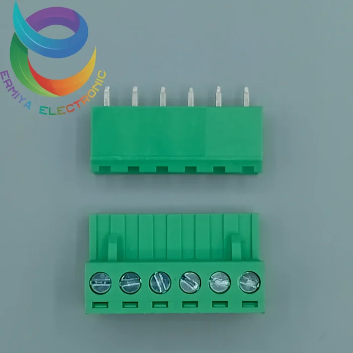 ترمینال فونیکس 6 پین ماده و نر صاف 5.08 mm - تصویر 2