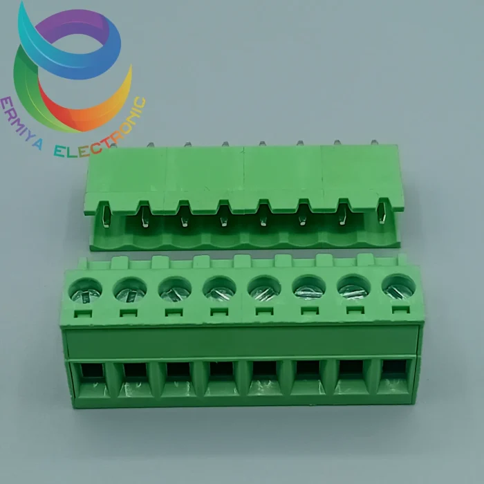 ترمینال فونیکس 8 پین ماده و نر صاف 5.08 mm - تصویر 3