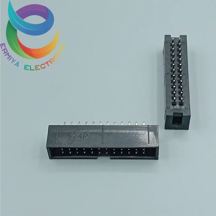 باکس هدر 24 پین 2.54 میلیمتر نر صاف BOX 2*12 - تصویر 2